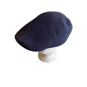 Blue Cotton Newsboy Cabbie Hat Cap One Size